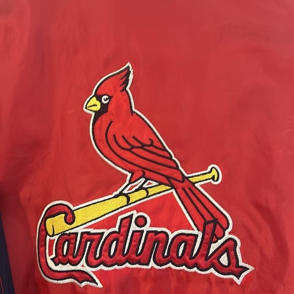 Men Vintage Y2K Genuine Merchandise Saint Louis Cardinals MLB Varsity Jacket - Picture 5 of 11